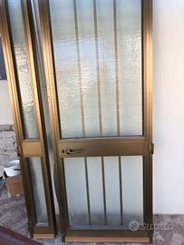 porta in alluminio e vetro