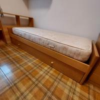 letto singolo + 1 estraibile 