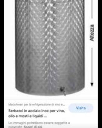 Fusto inox olio
