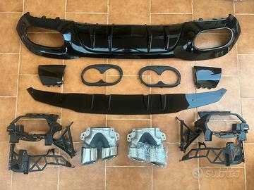 Diffusore ABS + terminali classe A W177 A45 look