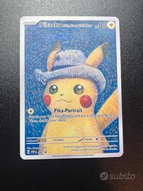 Pikachu Van Gogh Grey Felt Eng