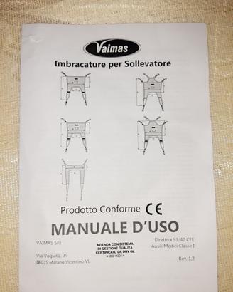 Imbracatura per sollevatore