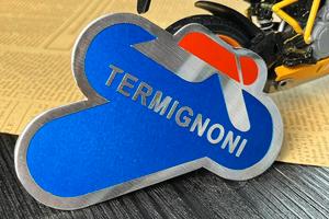 ✅ TERMIGNONI ADESIVO STICKER ALLUMINIO 3D ALTE TEM