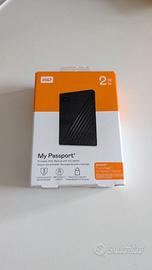 WD 2TB My Passport Hard Disk Esterno Portatile
