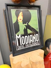 Locandina Pubblicitaria “MODIANO” Vintage 2000