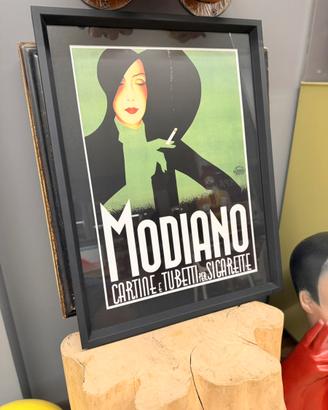 Locandina Pubblicitaria “MODIANO” Vintage 2000