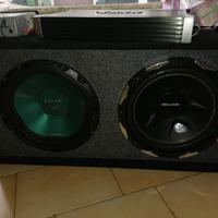 subwoofer doppio  amplificato