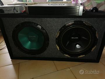 subwoofer doppio  amplificato