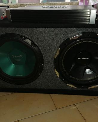 subwoofer doppio  amplificato