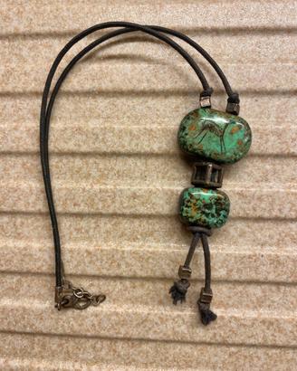 Collana Athena gioielli argento e pendente turhese