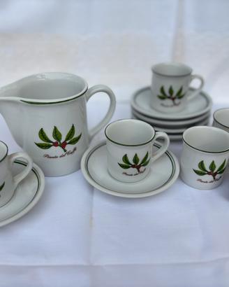 ☕🌿 Servizio da caffè vintage – Pianta del Caffè