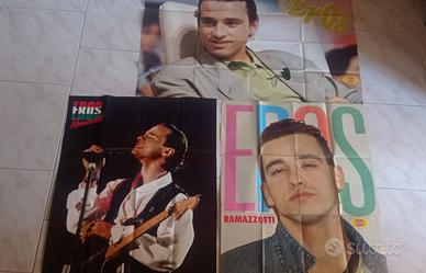 Tre Poster Vintage di Eros Ramazzotti 