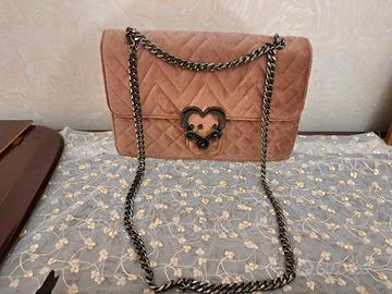 borsa a tracolla  di velluto