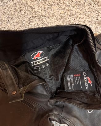 Pantaloni in pelle da moto Alpine Star