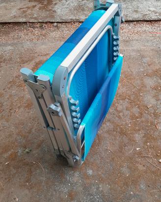 lettino mare Glamp pieghevole in alluminio