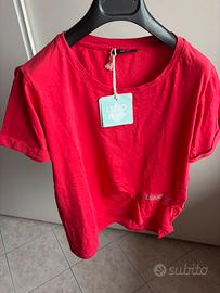 T-shirt rossa con strass Liu Jo Tg. XS