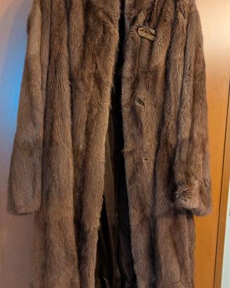 Pelliccia lunga vintage Rat musqué anni '70 Tg.L