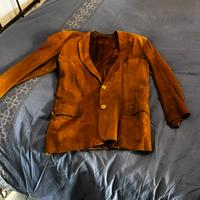 Giacca uomo in pelle scamosciata