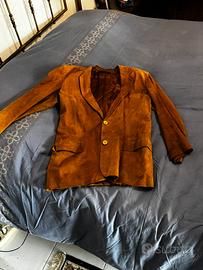 Giacca uomo in pelle scamosciata