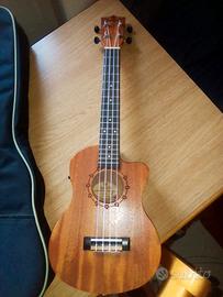 Ukulele Koki’o Mogano cutaway EQ tenore