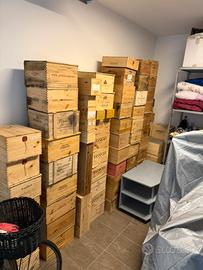 Cassette di vino in legno