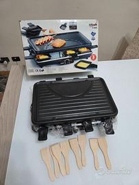 Raclette griglia elettrica 2 in 1 per 8 persone