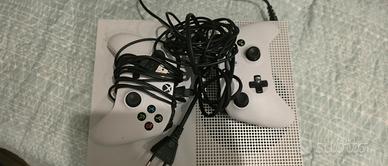 Xbox One s bianca  2 controller scatola originale-