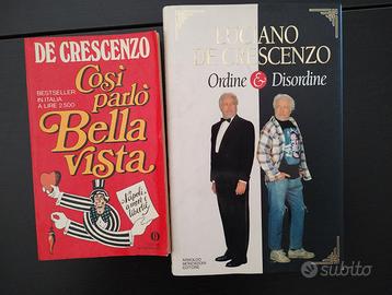 2 libri in italiano di Luciano De Crescenzo.