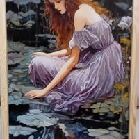 mio dipinto ad olio su tela applicata su tavola 60