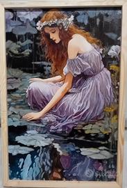 mio dipinto ad olio su tela applicata su tavola 60