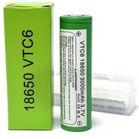batteria INR18650 VTC6 3.7V 3000mAh 30A FLAT