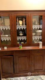 Vetrina credenza in legno massello - stile classic