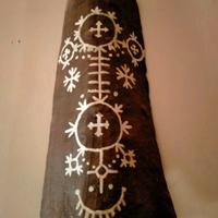 Tegola dipinta a mano 