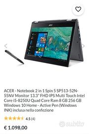 Acer spin 5 touch screen mega pack