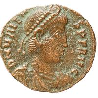 VALENS MONETA ROMANA VALENTE 364-378 SISCIA IMPERO