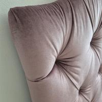 Testiera letto matrimoniale velluto imbottita