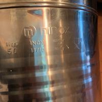 Tanica olio acciaio inox litri 50