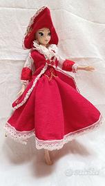 Vestito Barbie fatto a mano rosso stile pirata