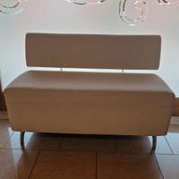 Divanetto 2 posti per sala d'attesa in similpelle