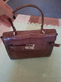 Borsetta in vero coccodrillo brasiliano