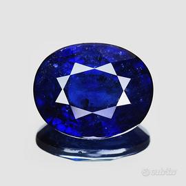 Zaffiro Blu naturale da 3.51 carati, certificato