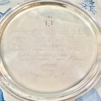 Piatto della juventus 1991 in argento 800