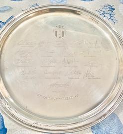 Piatto della juventus 1991 in argento 800