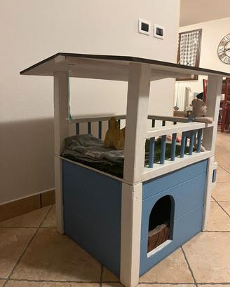 Casetta in legno per gatti o cani di piccola tagli