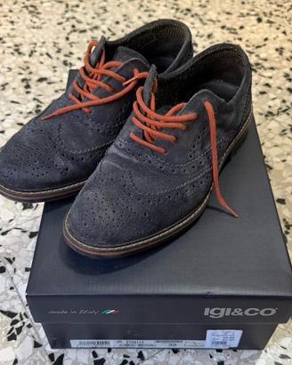 Igi&Co stringate blu tg.40