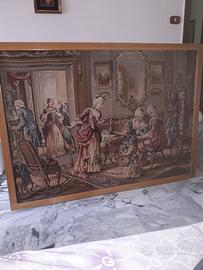 Arazzo da parete anni 50 aristocrazia del 900