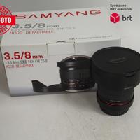 Samyang 8 F3.5 UMC Fish-eye CS II (Canon)