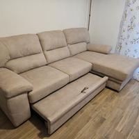 Divano angolare con penisola matrimoniale