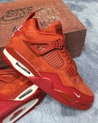 Scarpe da basket Air Jordan 4 Retro, arancioni.44