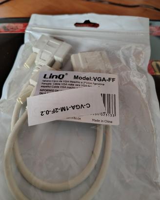 Cavo da VGA Maschio a 2 VGA Femmina